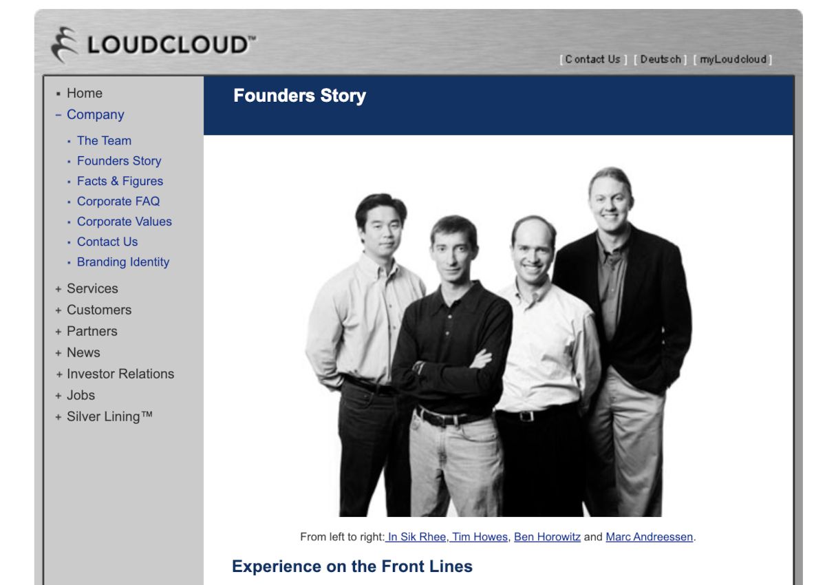 LoudCloud, October 2001