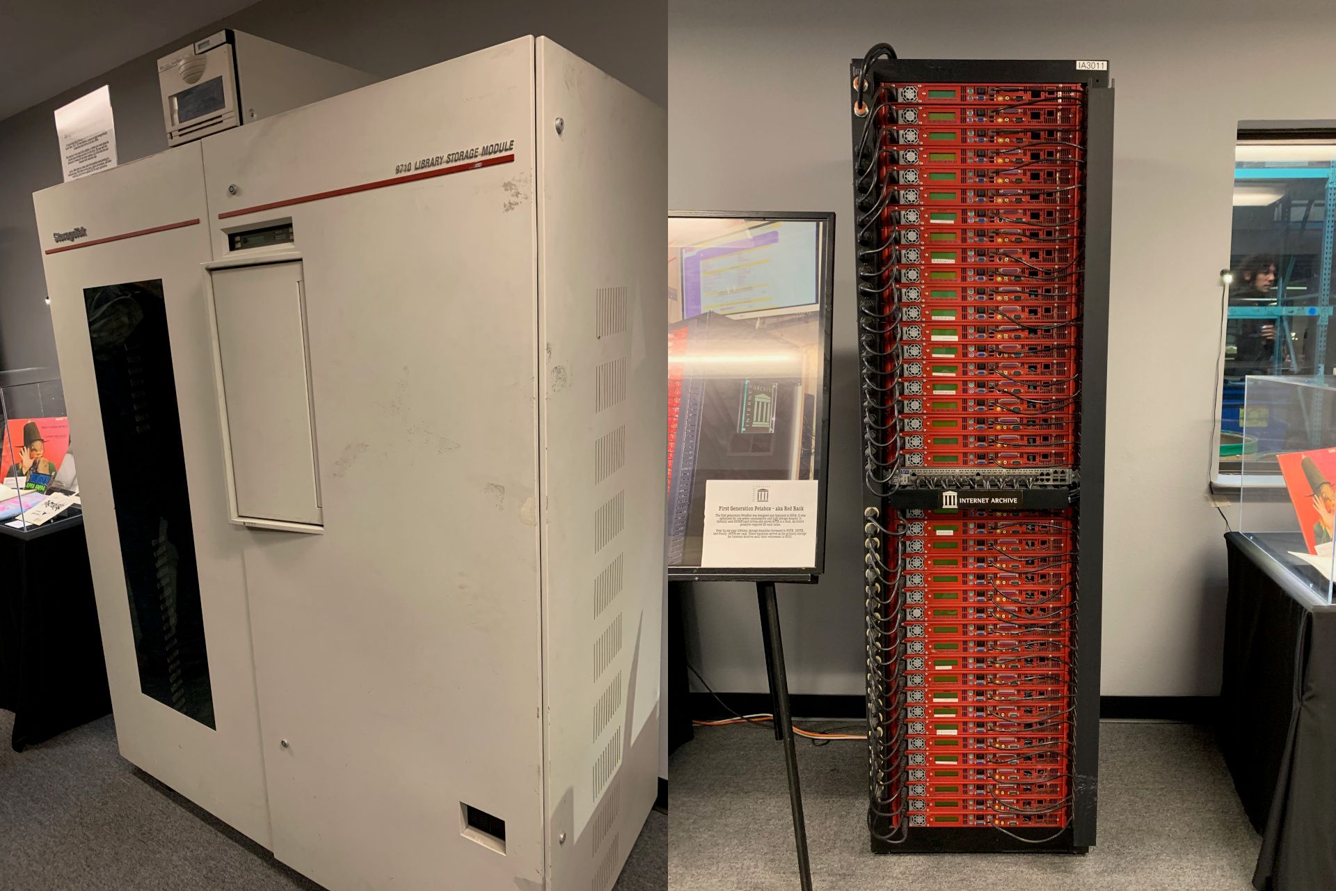 Internet Archive server racks