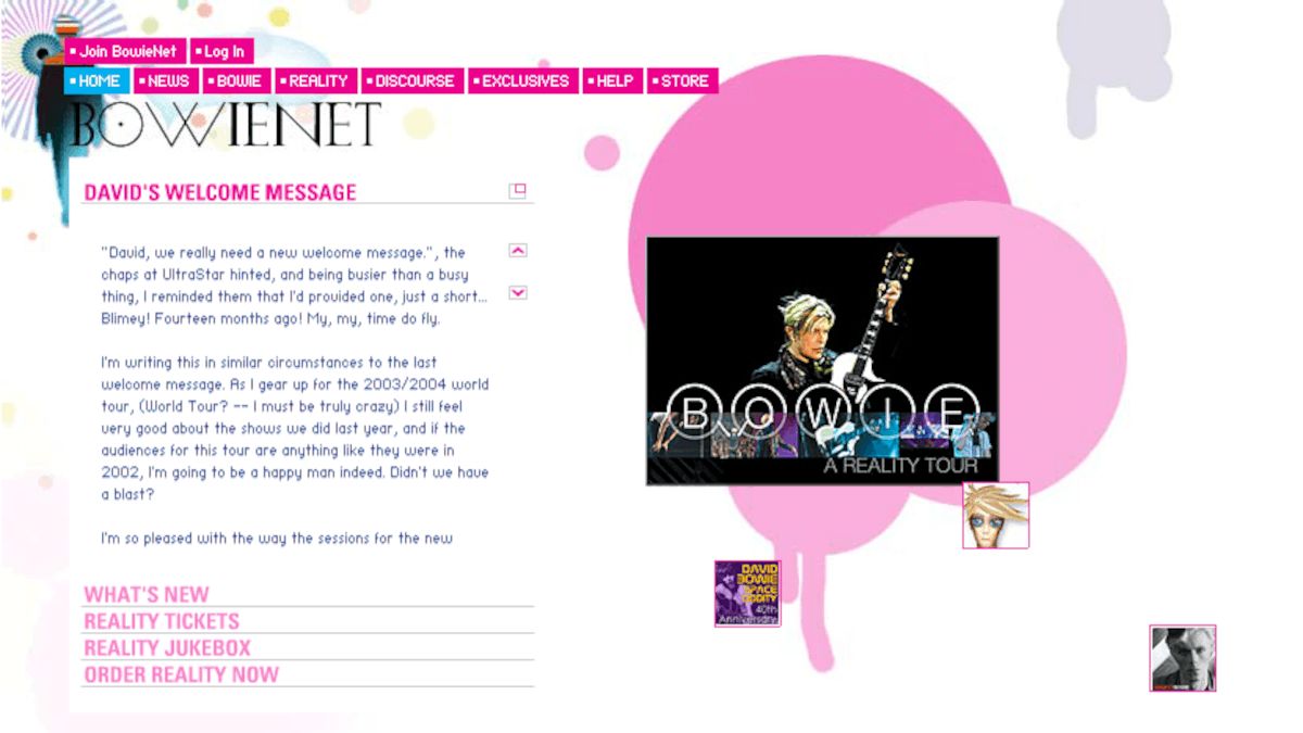 2003: BowieNet 3 Launch and the Peak of Flash Web Design